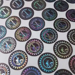thiết kế in label tem decal hologram 7 bảy màu, in nhãn dán, in sticker, thiết kế in Gia Khiêm, thiết kế in giakhiem.vn