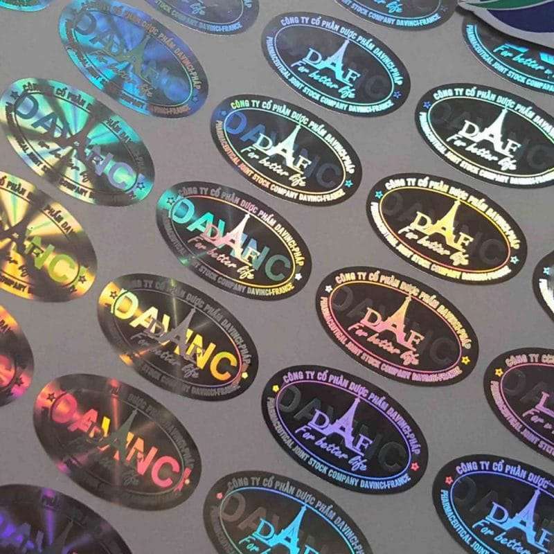 in Tem nhãn Label Decal 7 màu hologram rainbow sticker label - Thiết kế ...
