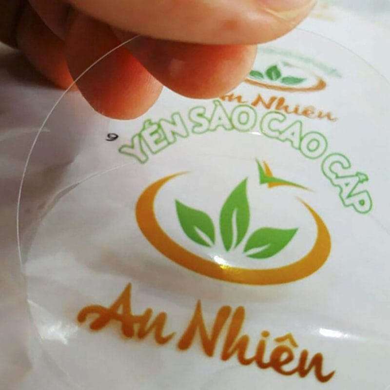 in tem nhãn decal nhựa trong suốt chống nước – Transparent decal ...