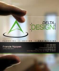 Thiết kế in card thẻ nhựa plastic PVC trong suốt, card visit cac trong suốt, thiết kế in Gia Khiêm, thiết kế in giakhiem.vn