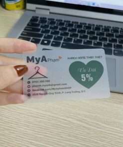 Thiết kế in card thẻ nhựa plastic PVC trong suốt, card visit cac trong suốt, thiết kế in Gia Khiêm, thiết kế in giakhiem.vn