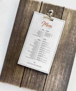 Thiết kế in menu nhựa plastic pvc chống nước, in thực đơn nhựa, in menu cuốn, thiết kế in Gia Khiêm, thiết kế in giakhiem.vn