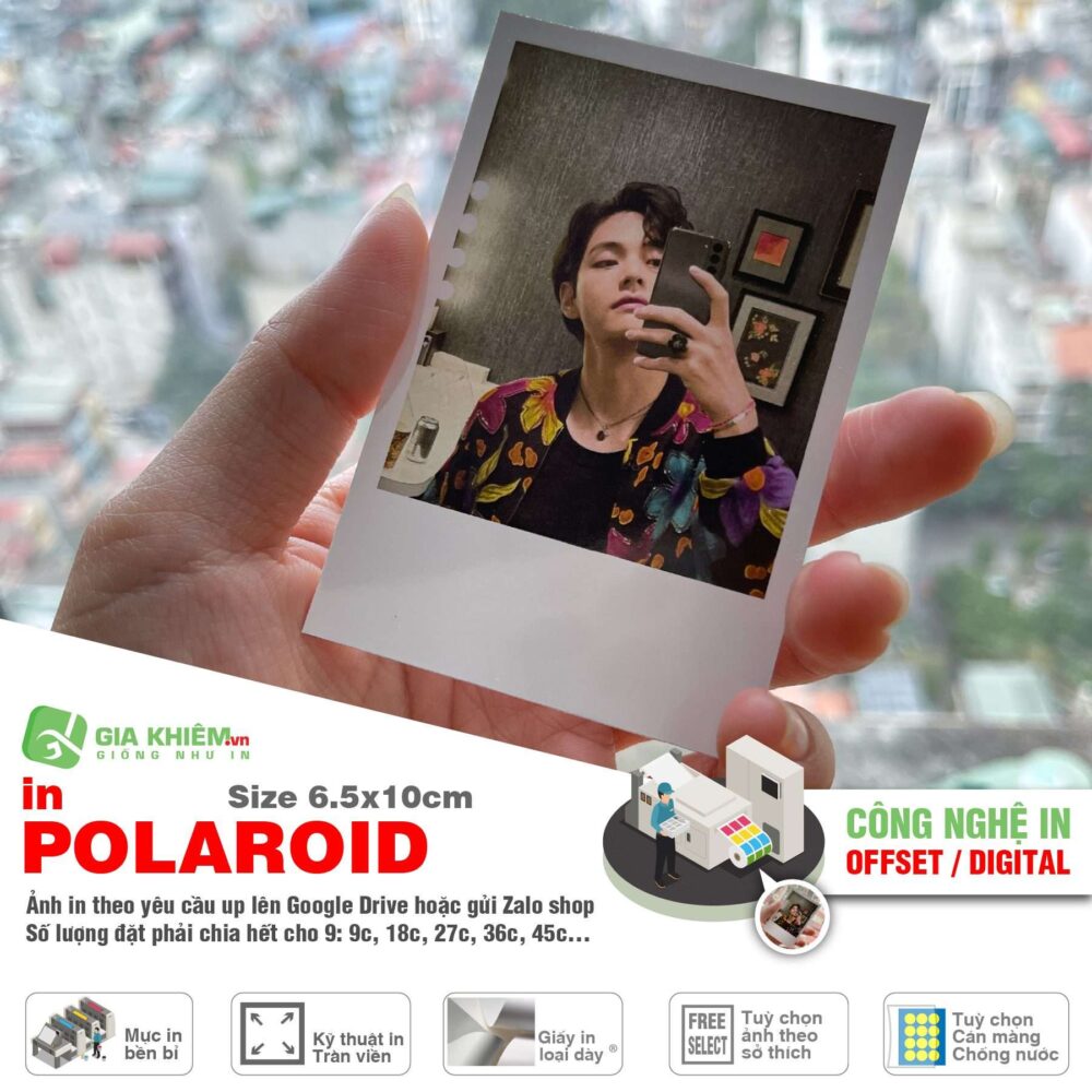 in polaroid in ảnh polar ảnh tuỳ chọn theo yêu cầu