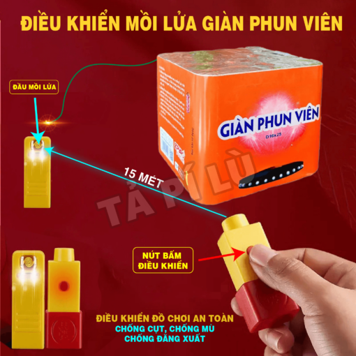 Điều khiển mồi lửa giàn phun viên từ xa