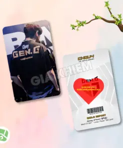 Photocard GENG Gen.G với Kiin, Canyon, Chovy, Ruler và Duro. Hình ảnh sắc nét, nhiều chất liệu giấy, phù hợp sưu tầm, decor góc gaming và làm quà fan LCK.