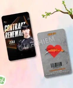 Photocard Hanwha Life Esports (HLE) với Zeus, Kanavi, Zeka, Viper và Delight. In sắc nét, màu đẹp, nhiều chất liệu giấy, phù hợp sưu tầm và trang trí.