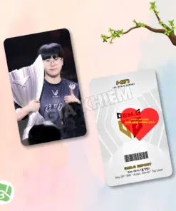 Photocard GENG Gen.G với Kiin, Canyon, Chovy, Ruler và Duro. Hình ảnh sắc nét, nhiều chất liệu giấy, phù hợp sưu tầm, decor góc gaming và làm quà fan LCK.