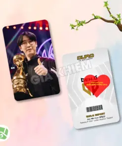 Photocard GENG Gen.G với Kiin, Canyon, Chovy, Ruler và Duro. Hình ảnh sắc nét, nhiều chất liệu giấy, phù hợp sưu tầm, decor góc gaming và làm quà fan LCK.