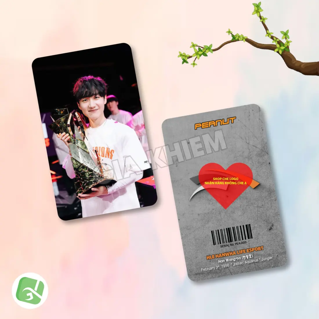 Photocard Hanwha Life Esports (HLE) với Zeus, Kanavi, Zeka, Viper và Delight. In sắc nét, màu đẹp, nhiều chất liệu giấy, phù hợp sưu tầm và trang trí.