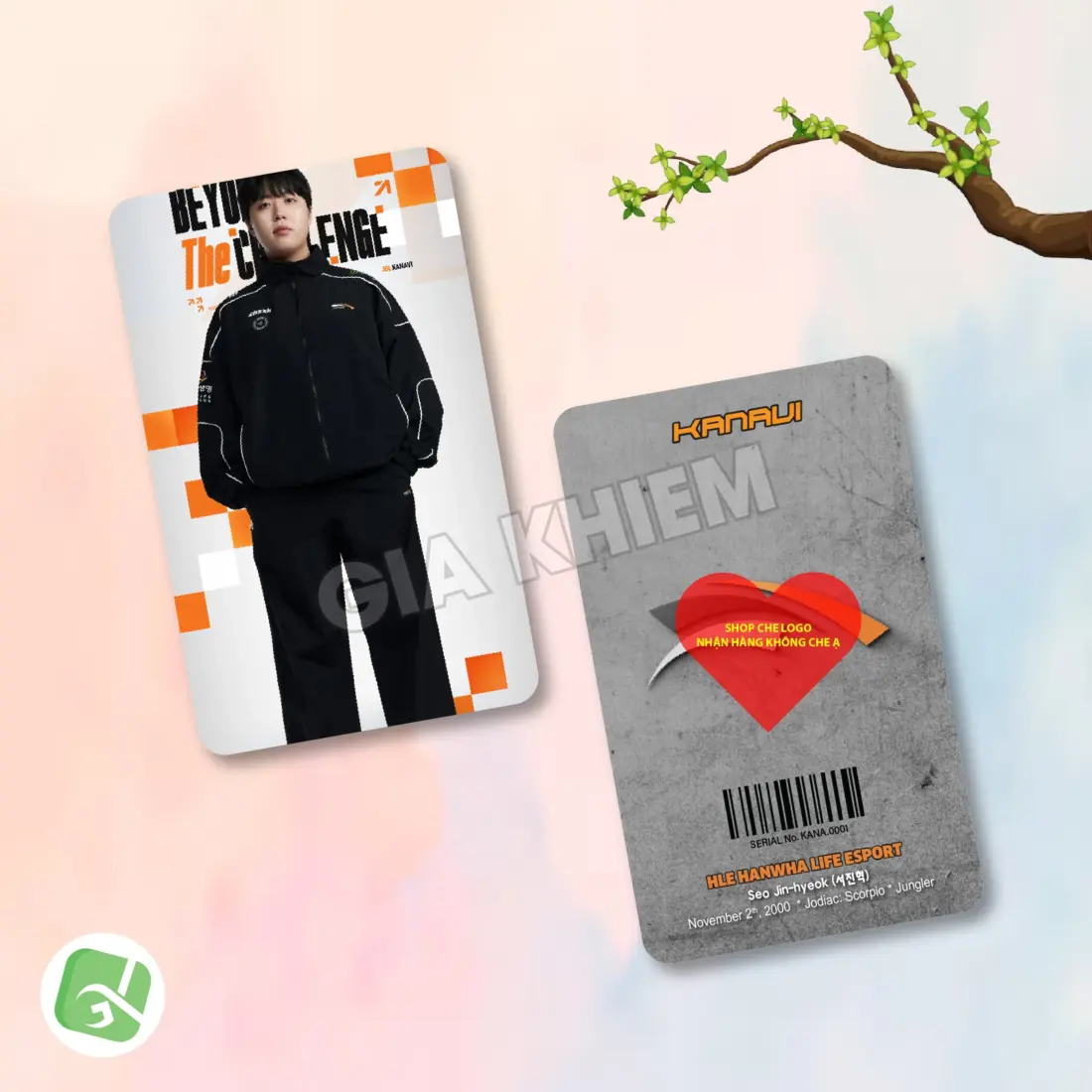 Photocard Hanwha Life Esports (HLE) với Zeus, Kanavi, Zeka, Viper và Delight. In sắc nét, màu đẹp, nhiều chất liệu giấy, phù hợp sưu tầm và trang trí.